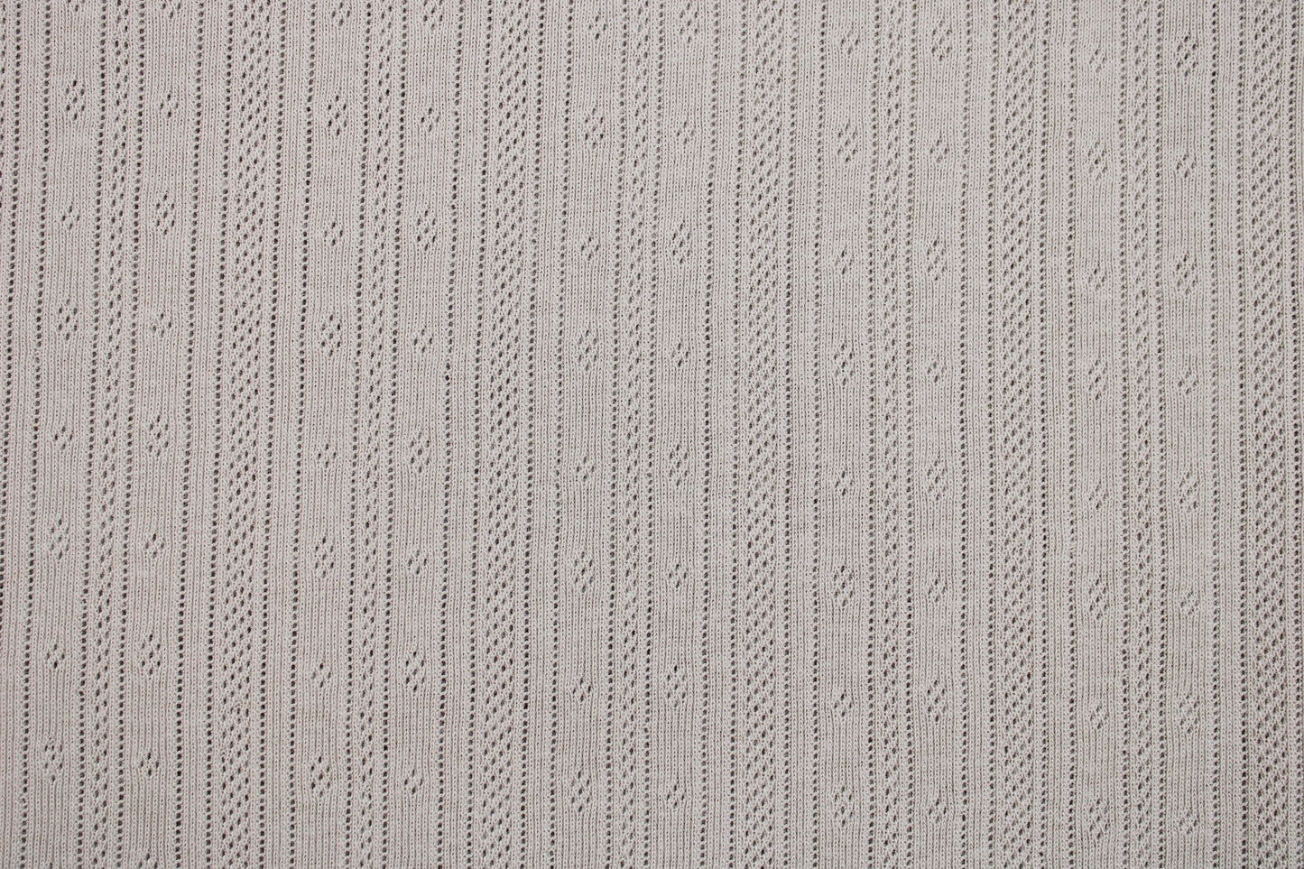 Ajour-Baumwolljersey Alina uni beige Detailbild