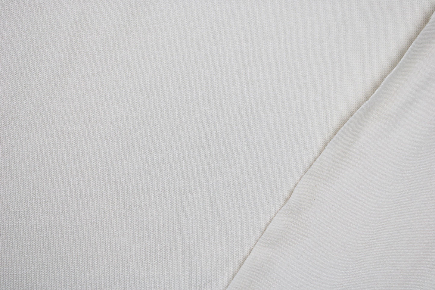 Bambus Feinstrick in uni ecru mit Innenseite