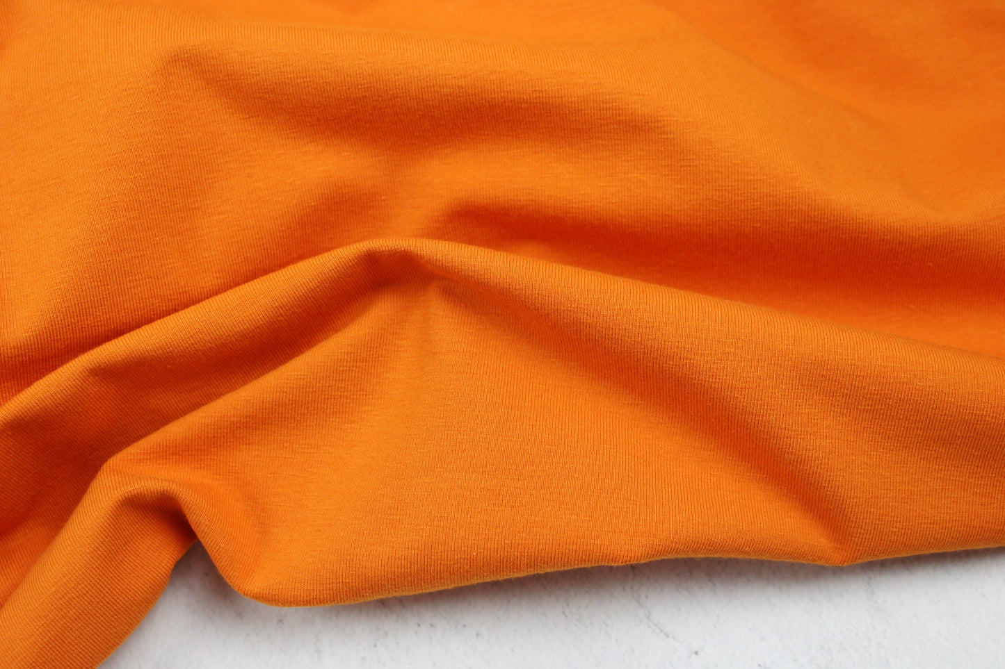Baumwolljersey Vanessa in uni orange