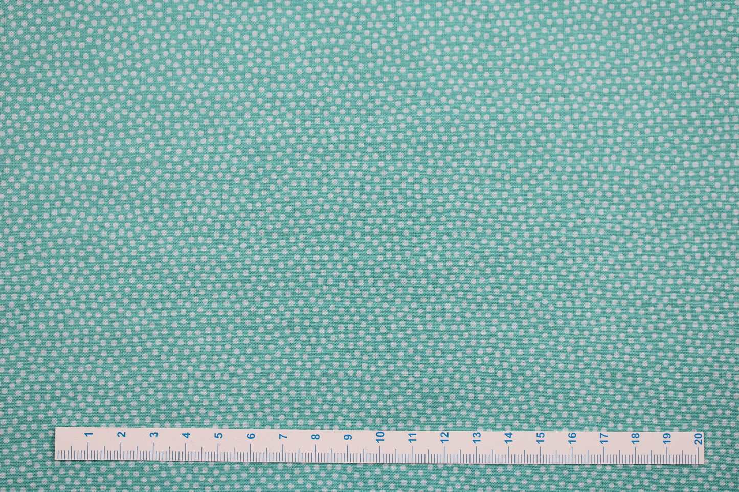 Baumwollstoff Dotty mit Pünktchen in mint Maßstab