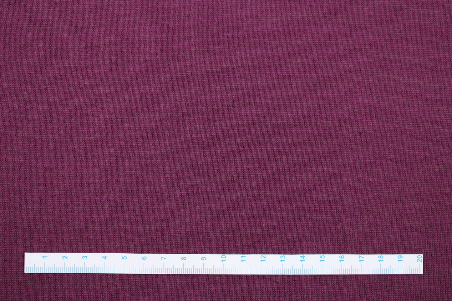 Glatter Bündchenstoff Heike uni bordeaux Maßstab