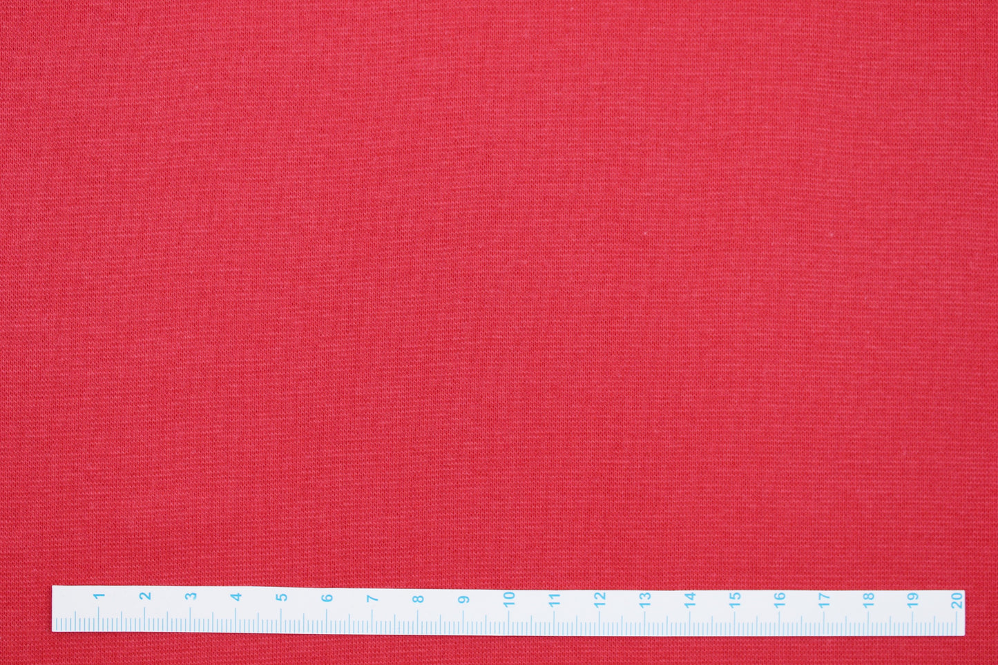 Bündchenstoff Heike uni hellrot Maßstab