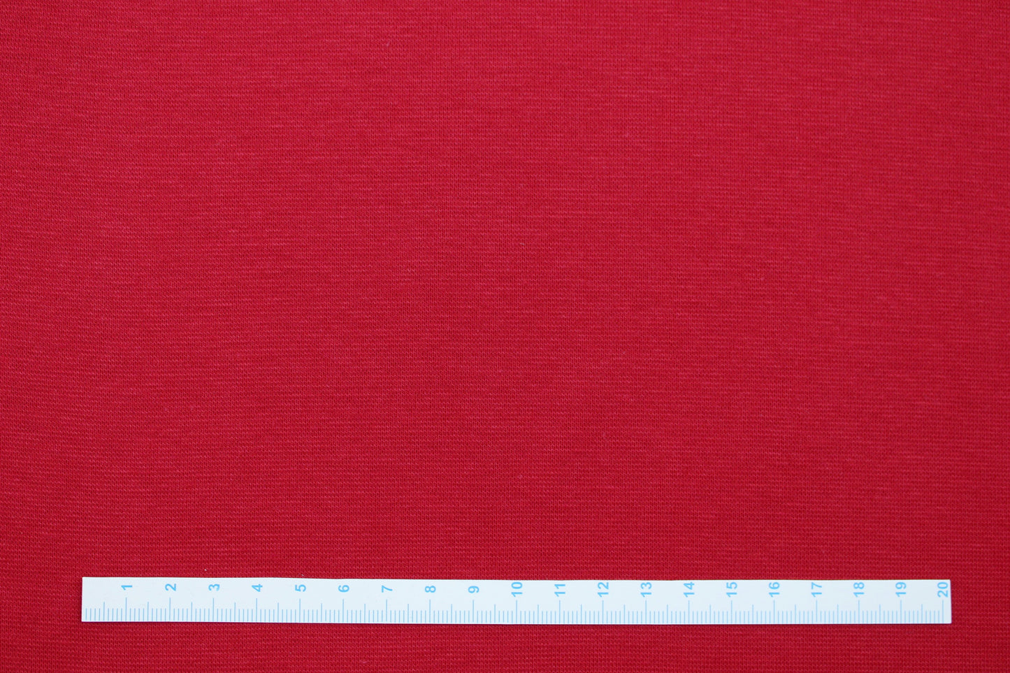 Bündchenstoff Heike uni rot Maßstab
