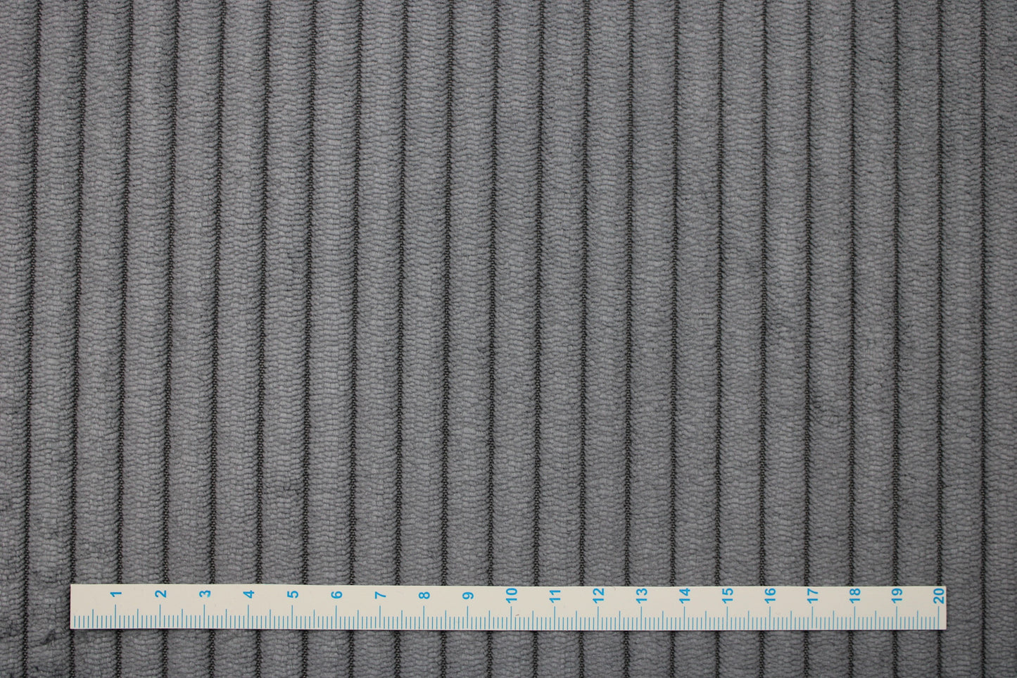 Dekosamt-Cord Wanja in uni dunkelgrau Maßstab