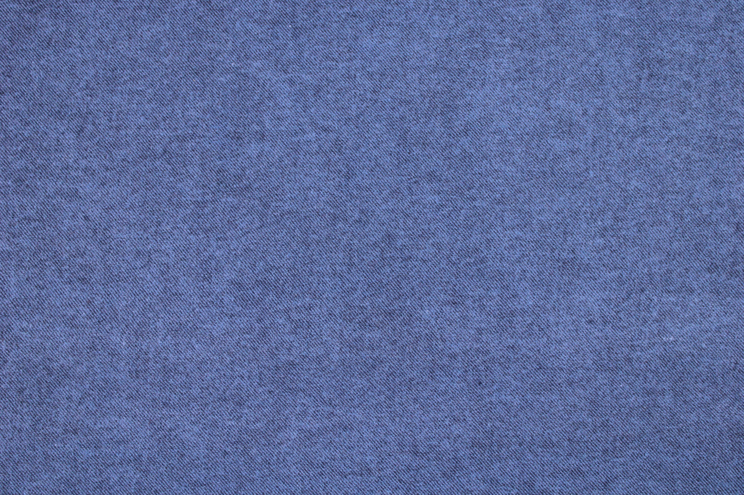 Flanellstoff Hudson uni blau meliert Detailbild