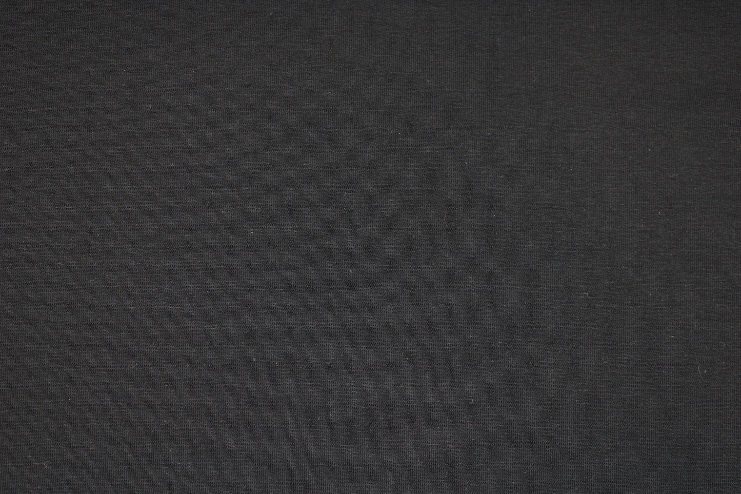 French Terry Sweatstoff Maike in uni Schwarz Detailbild