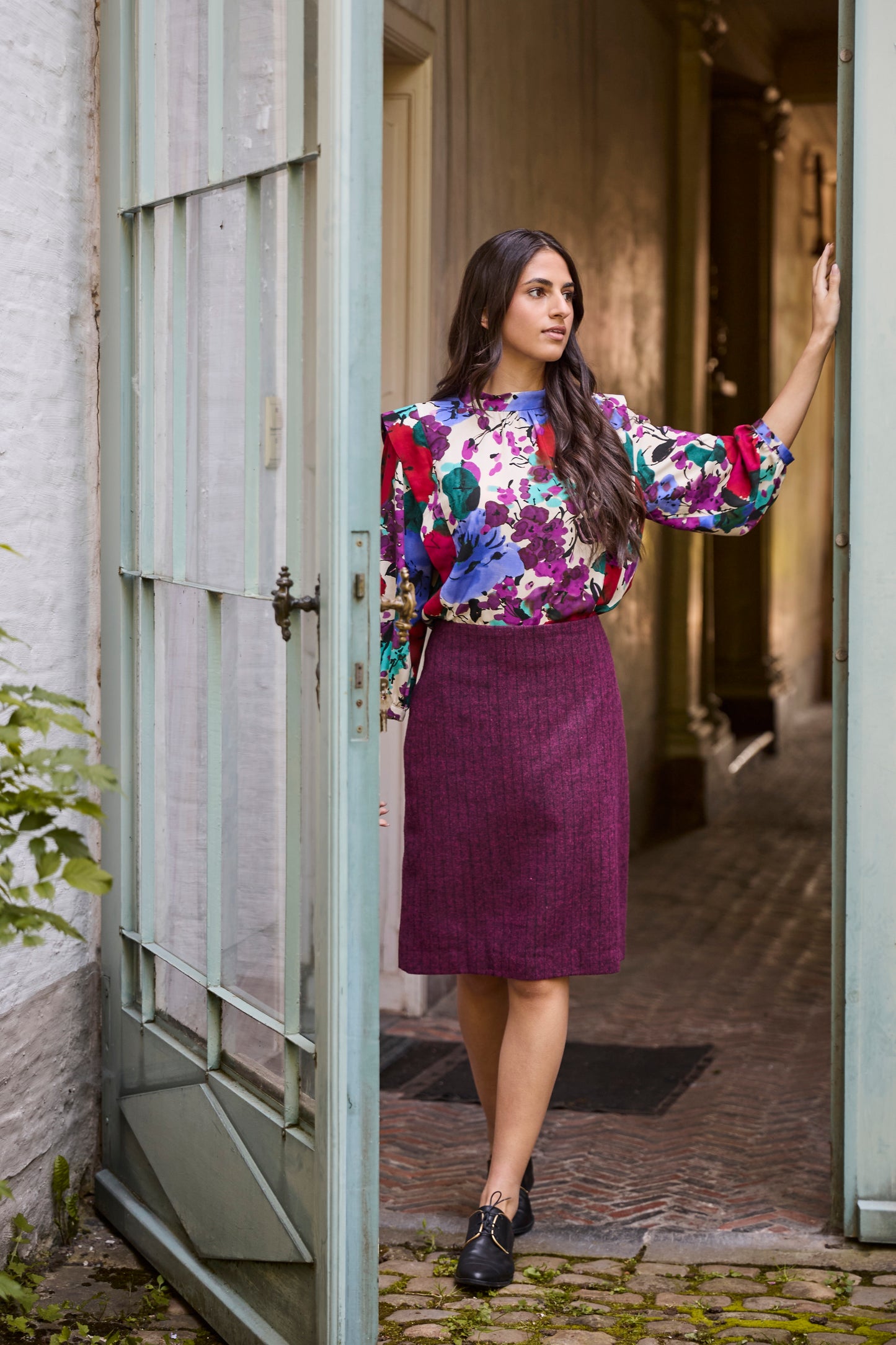 Papierschnittmuster Bluse Gabrielle von Atelier Jupe Musterbeispiel