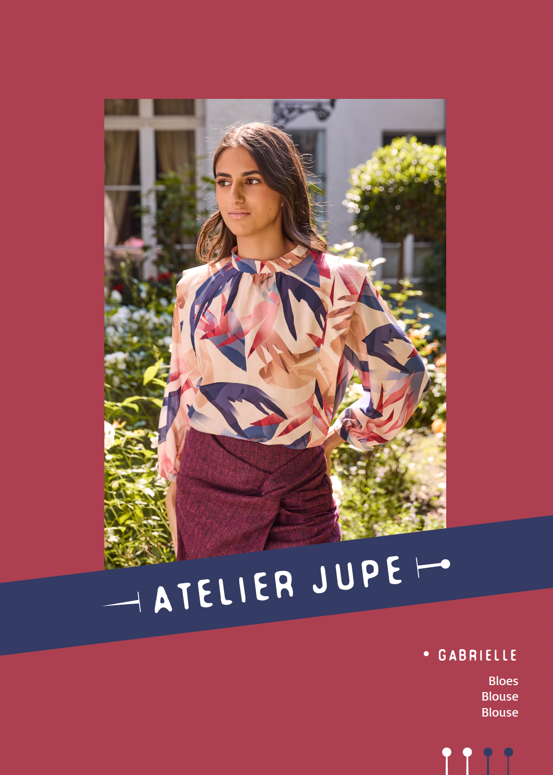 Papierschnittmuster Bluse Gabrielle von Atelier Jupe