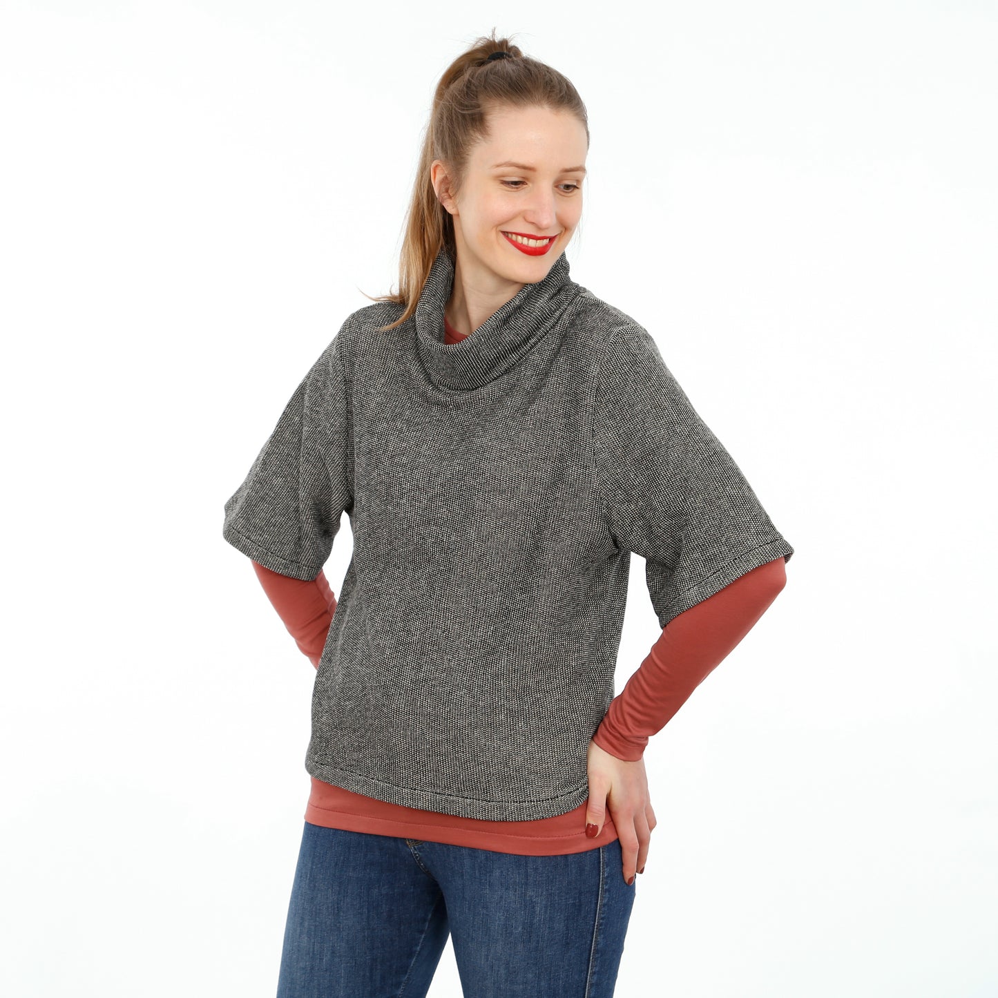 Schnittmuster Rollkragenpullover Frau Dörte von Studio-Schnittreif