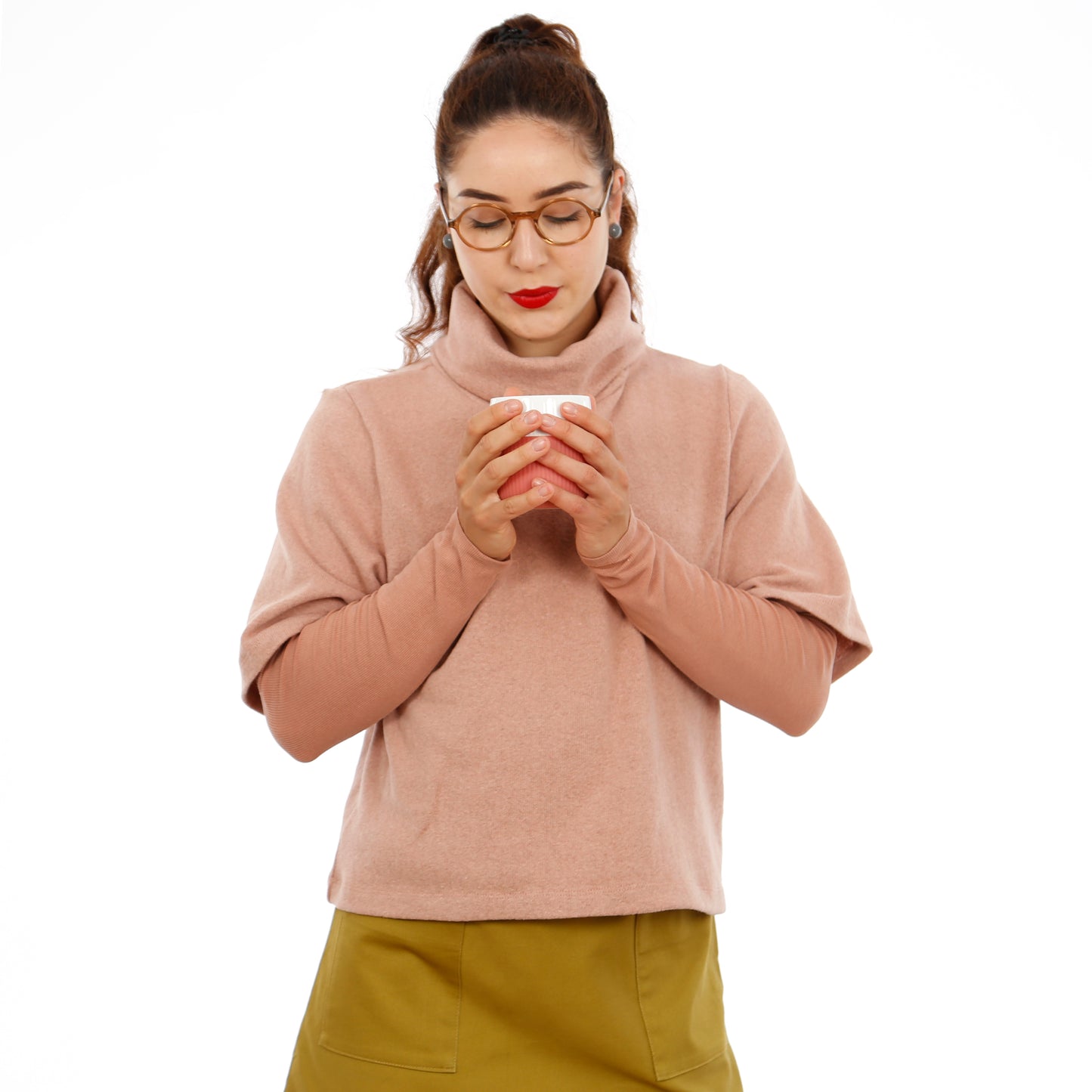 Schnittmuster Rollkragenpullover Frau Dörte von Studio-Schnittreif