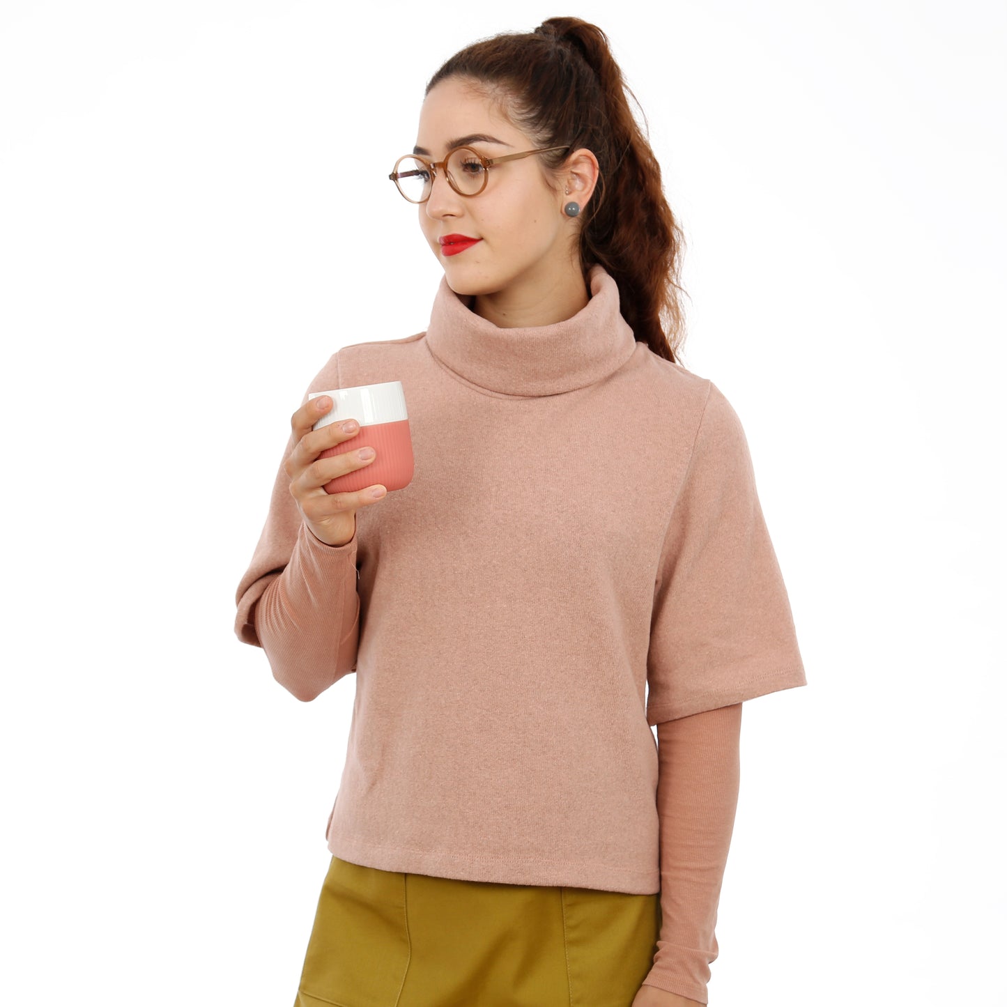 Schnittmuster Rollkragenpullover Frau Dörte von Studio-Schnittreif