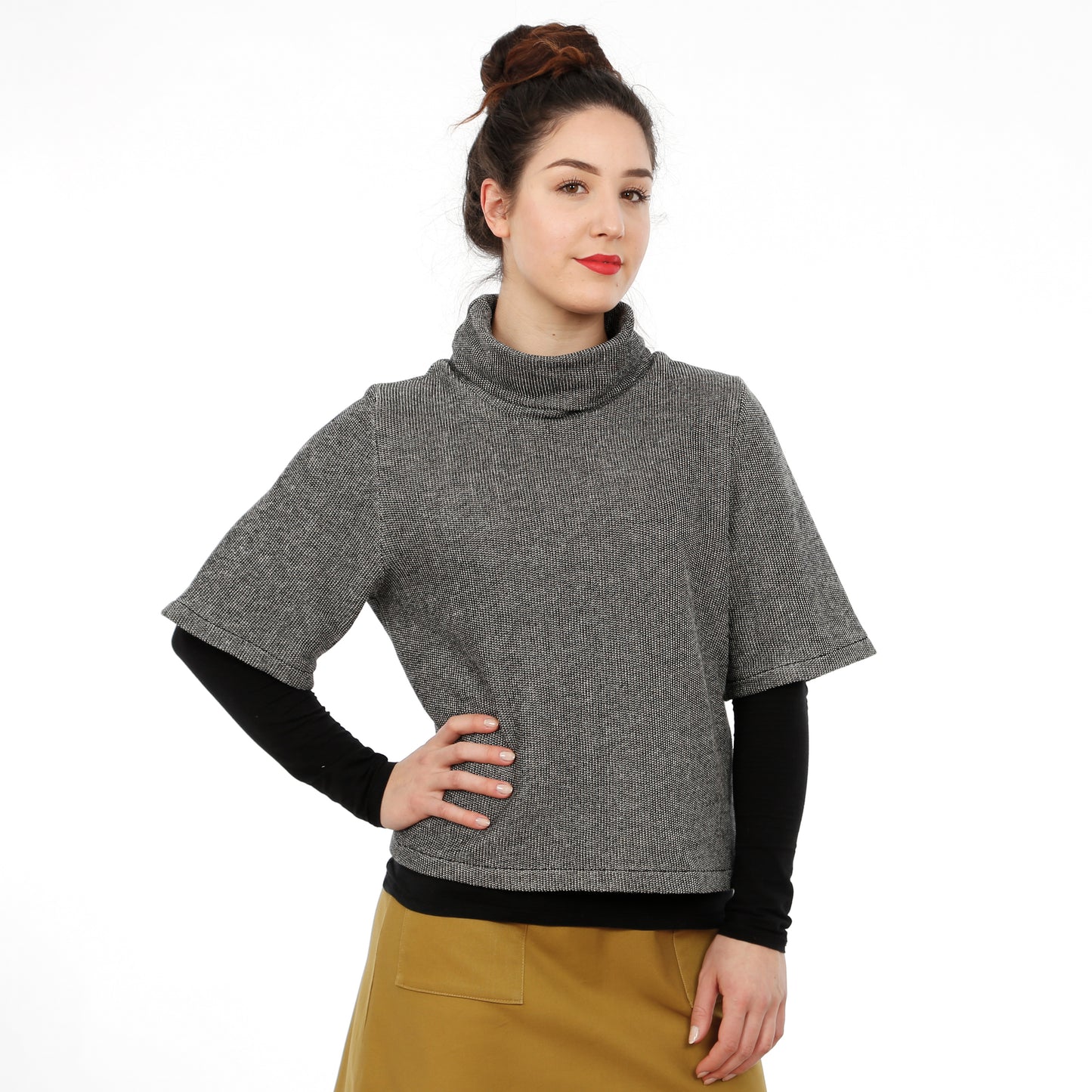 Schnittmuster Rollkragenpullover Frau Dörte von Studio-Schnittreif
