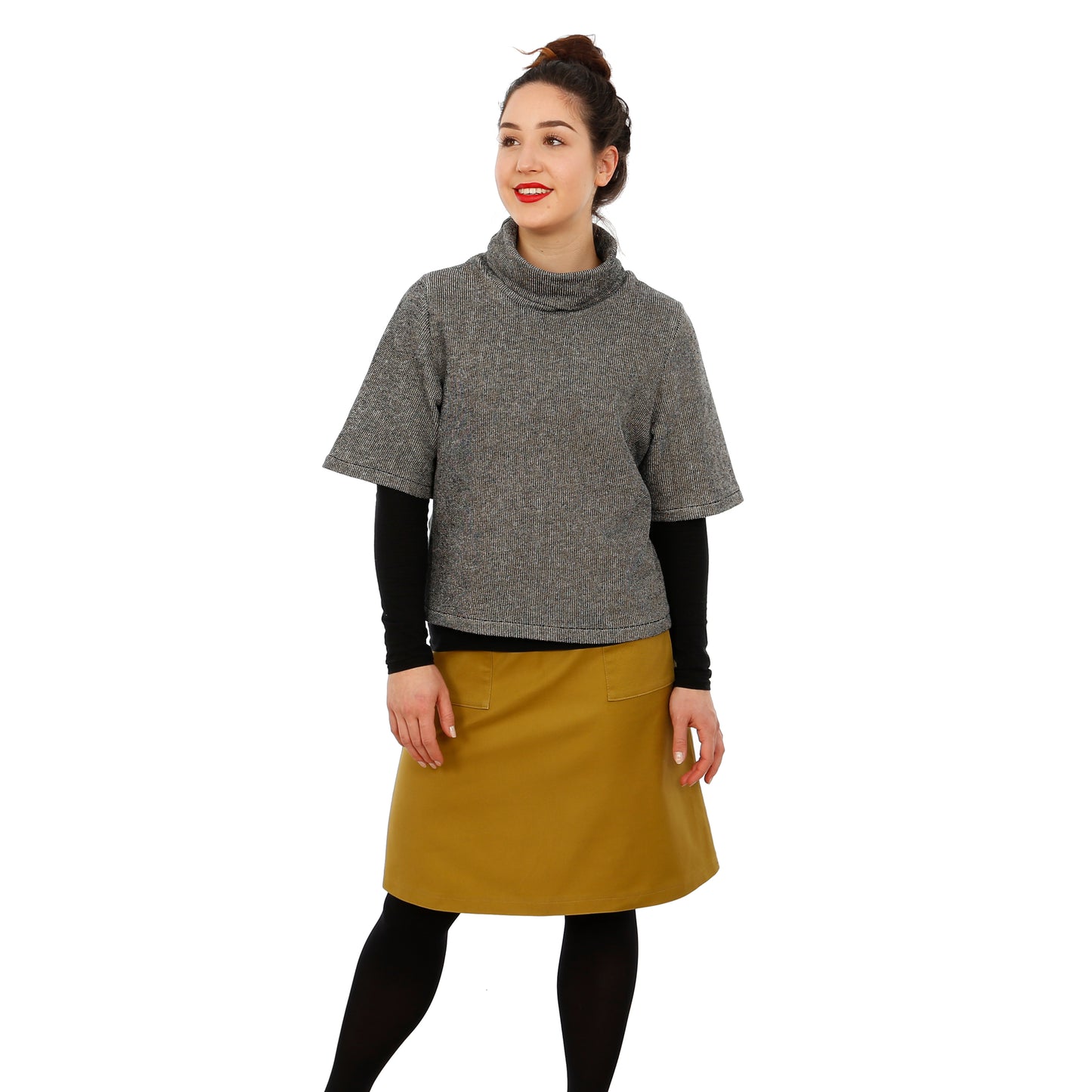 Schnittmuster Rollkragenpullover Frau Dörte von Studio-Schnittreif