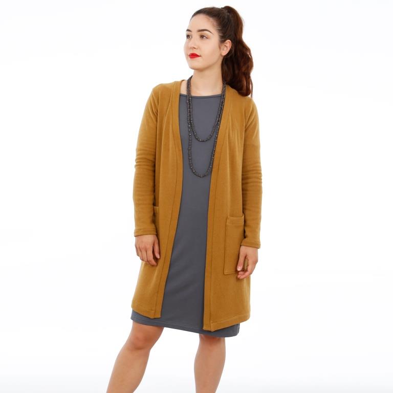 Papierschnittmuster Cardigan mit aufgesetzten Taschen Frau Jacky von Studio Schnittreif