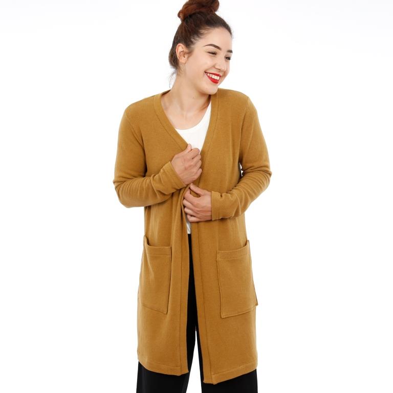 Papierschnittmuster Cardigan mit aufgesetzten Taschen Frau Jacky von Studio Schnittreif