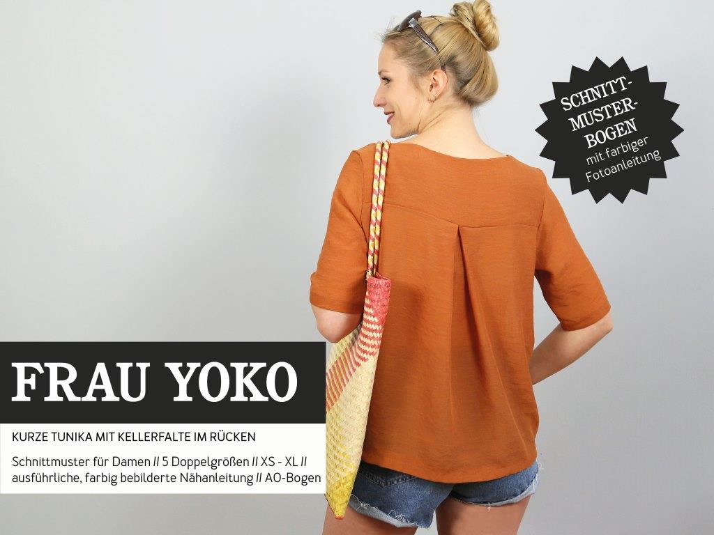 Papierschnittmuster kurze Tunika Frau Yoko von Studio Schnittreif