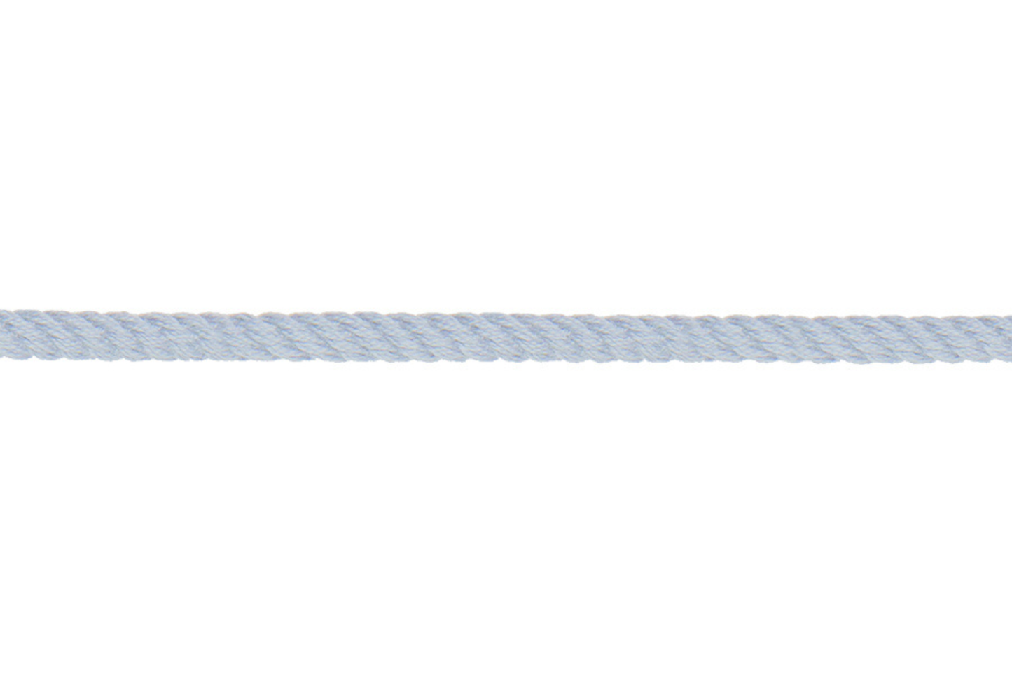 Parkakordel aus Baumwolle Durchmesser 4mm in Blassblau