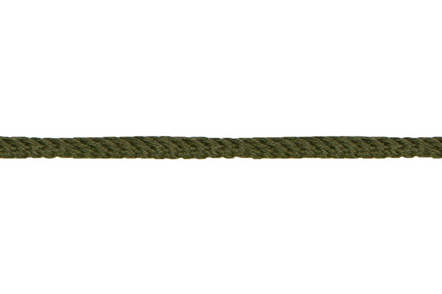 Parkakordel aus Baumwolle Durchmesser 4mm in olivgrün