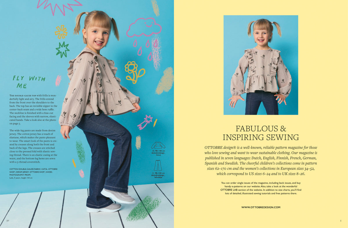 Zeitschrift Ottobre Design® Kids Frühjahr 01/2024