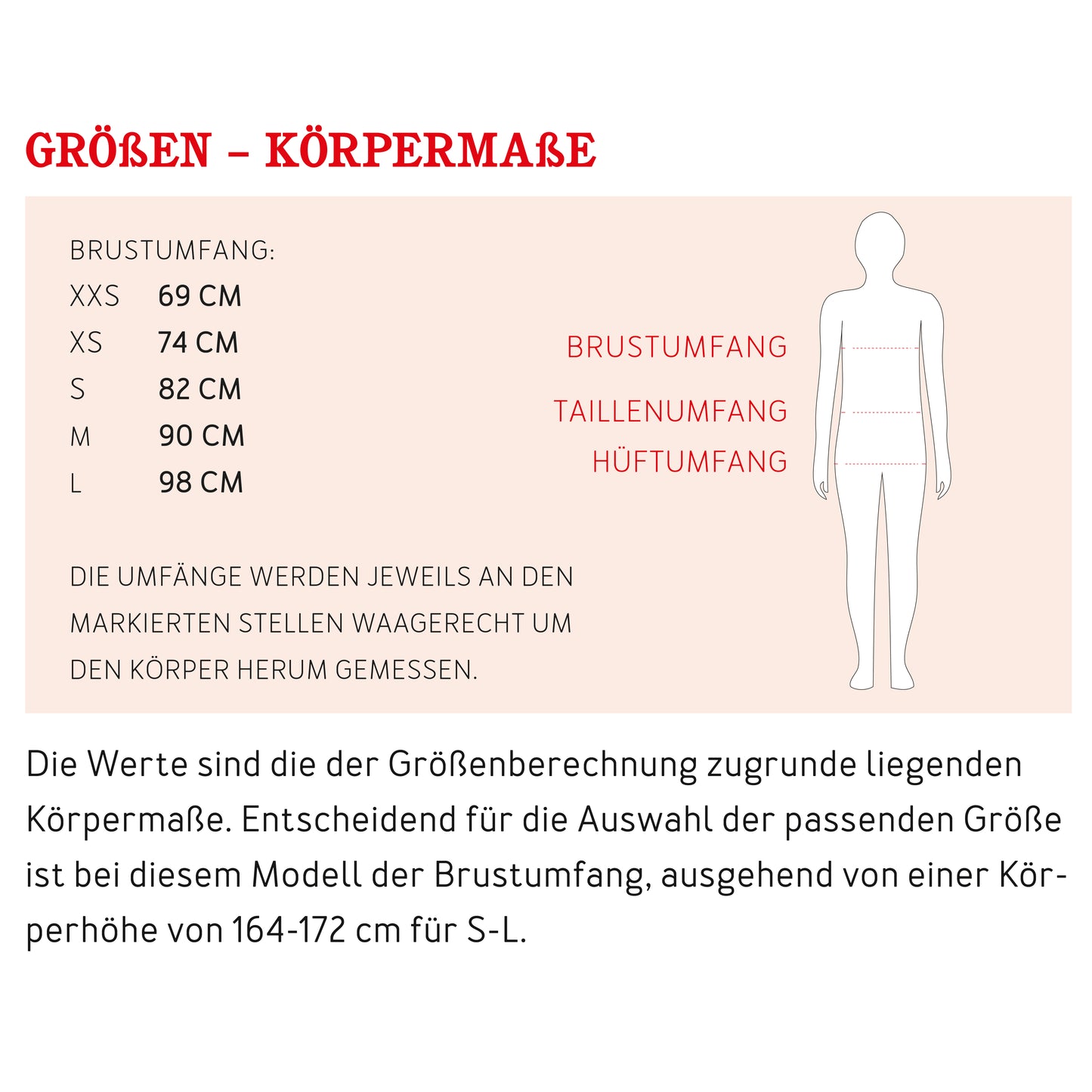 Schnittmuster kurze Bluse mit Taschen Frau Aiko von Studio Schnittreif Maßtabelle