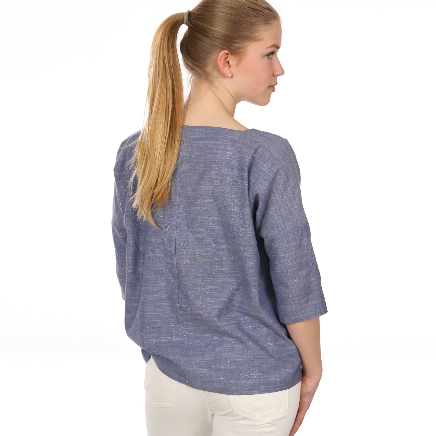 Schnittmuster kurze Bluse mit Taschen Frau Aiko von Studio Schnittreif