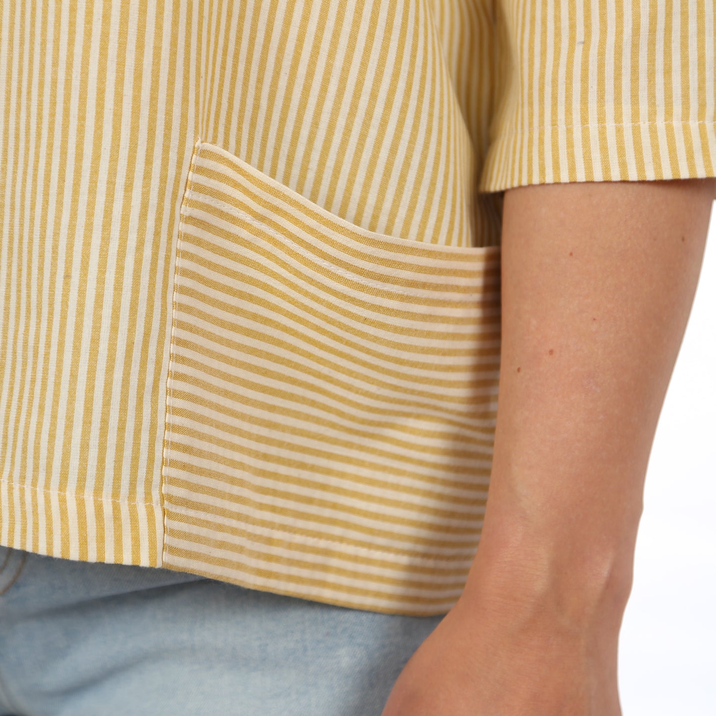 Schnittmuster kurze Bluse mit Taschen Frau Aiko von Studio Schnittreif