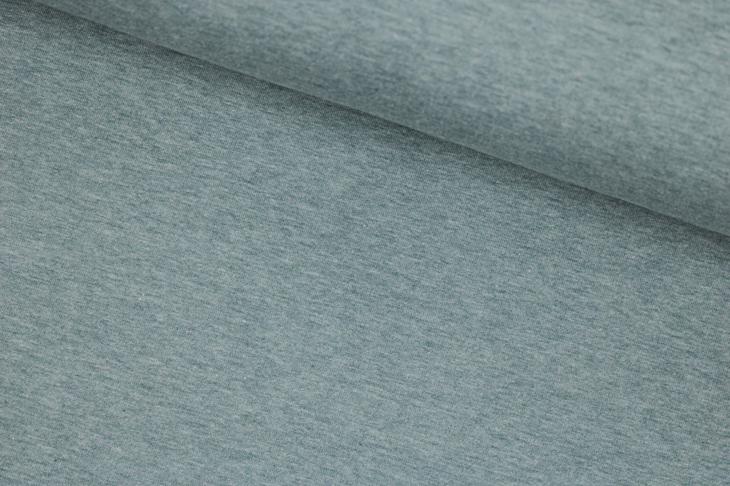 Sweatstoff Eike-Melange in Rauchblau meliert quer
