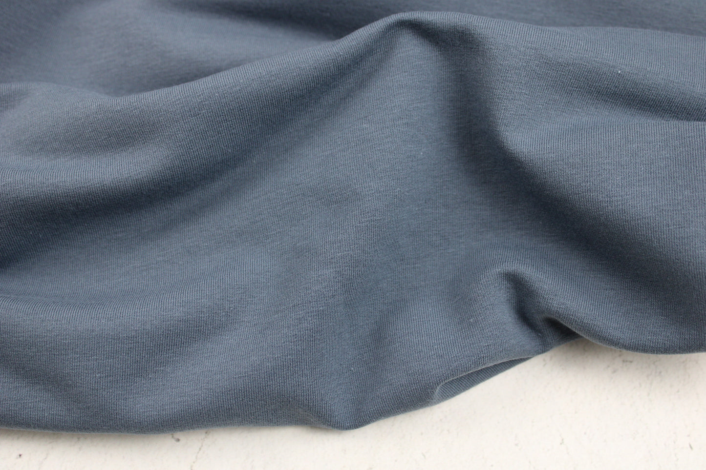 Sweatstoff Eike in uni jeansblau
