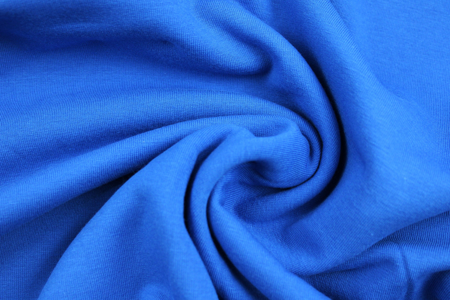 Sweatstoff Eike uni royalblau gedreht