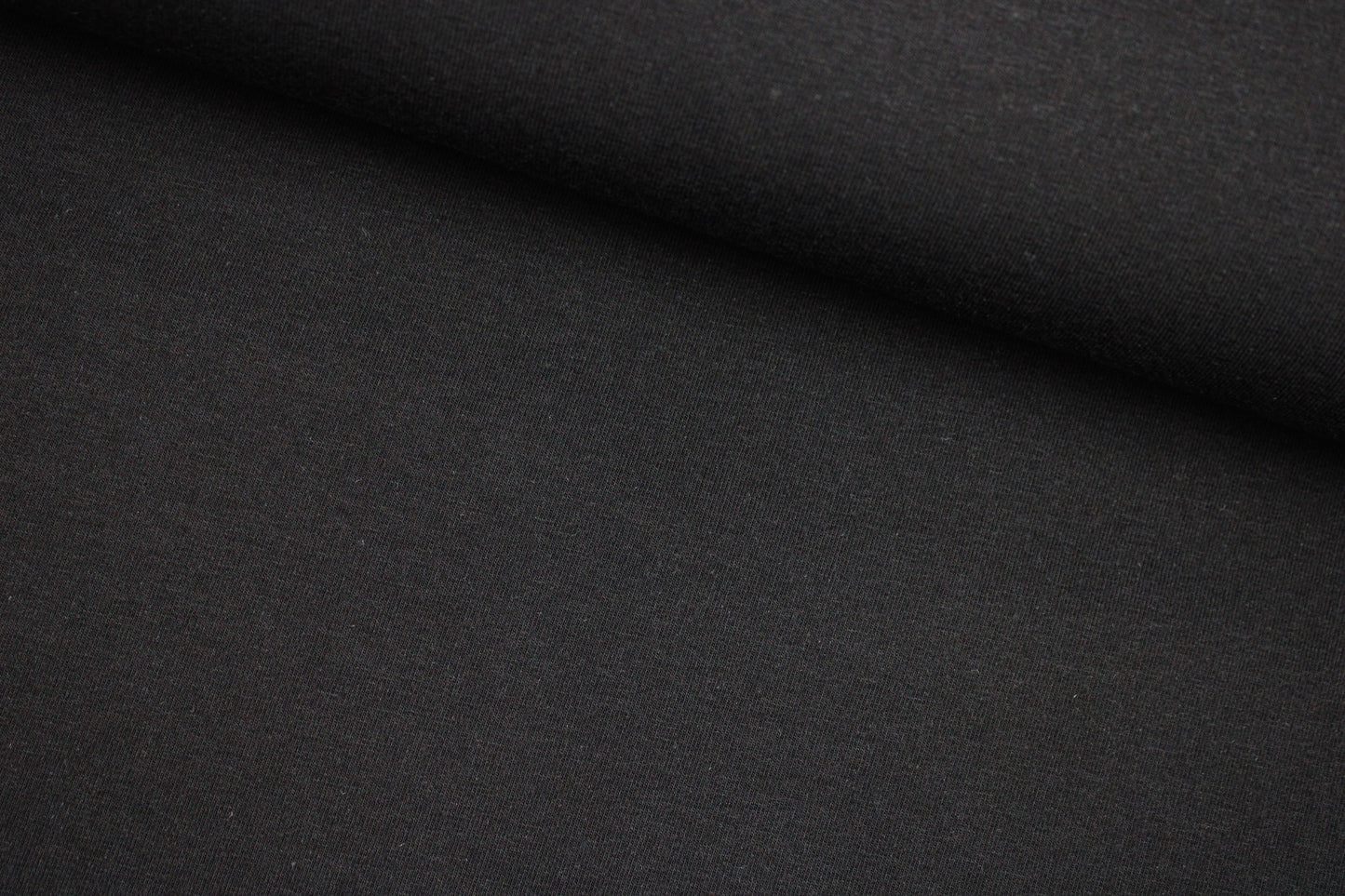 Sweatstoff Eike in uni schwarz quer