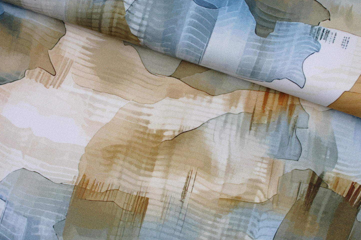 Viskosestoff mit abstrakten Muster von Light & Lush quer