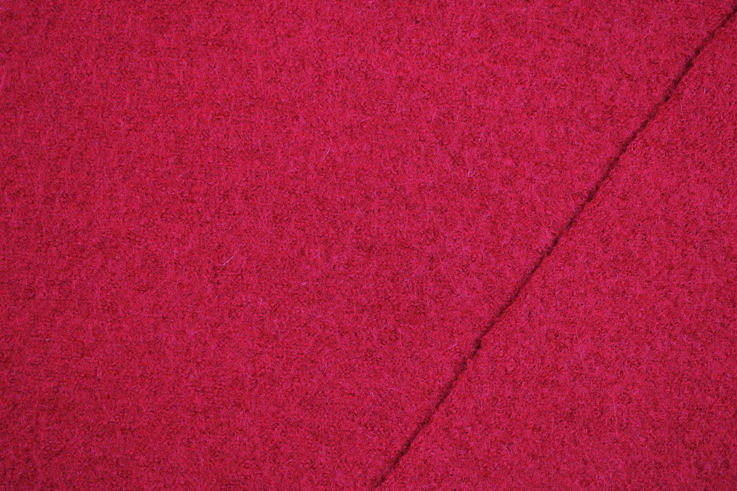 Wollwalk uni rot mit Innenseite