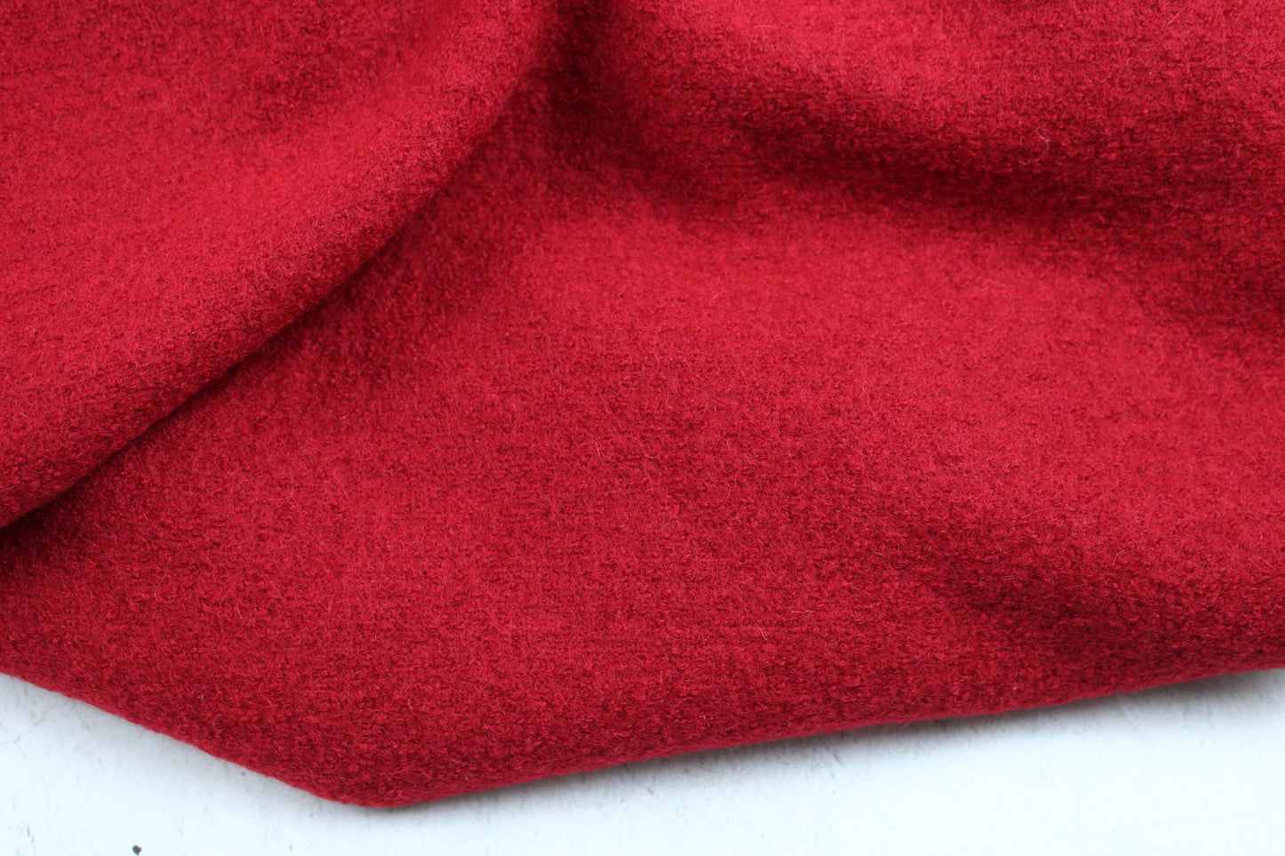 Wollwalk uni rot
