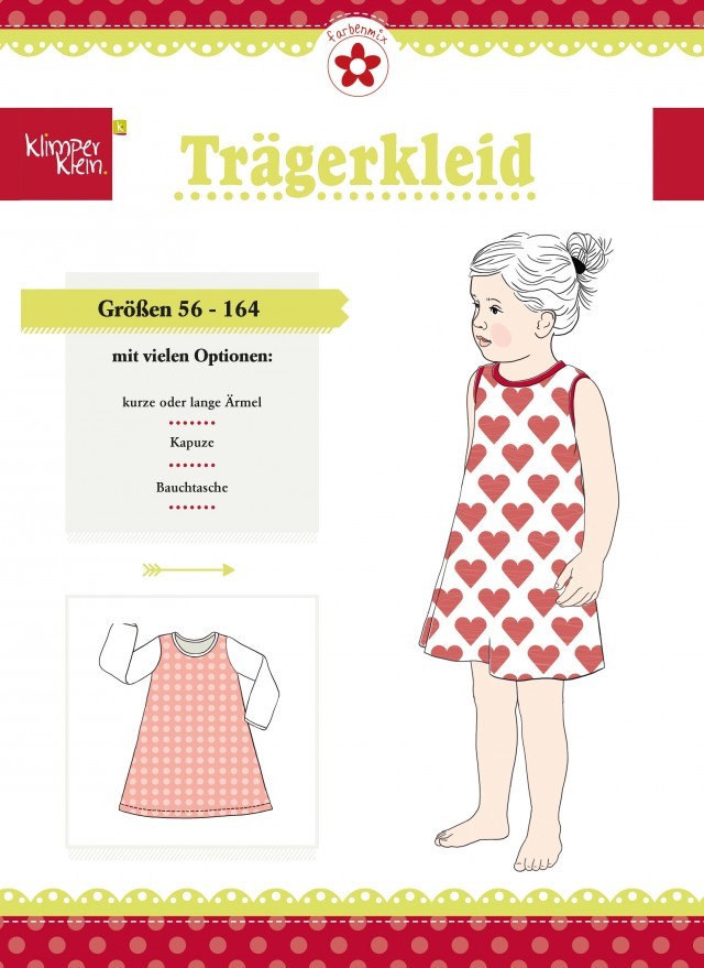 Papierschnittmuster Trägerkleid von klimperklein
