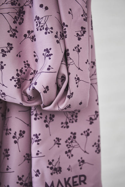 Viskose Twill Stalks lilac mit Blümchen von mind the MAKER Detail