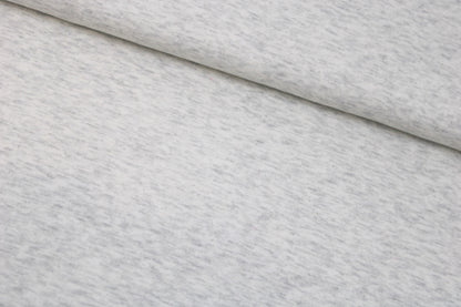 Alpenfleece Simon in wollweiß meliert mit kuschelig weißer Innenseite quer