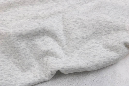 Alpenfleece Simon in wollweiß meliert mit kuschelig weißer Innenseite