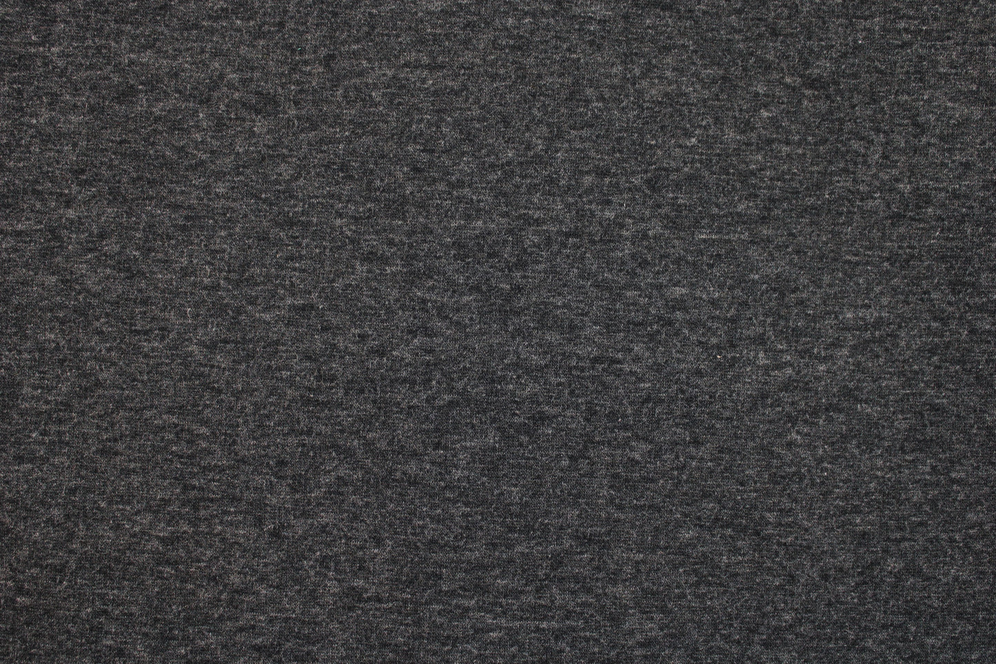 Melierter Alpenfleece Stoff in dunkelgrau mit weißer Fleeceabseite Detailbild