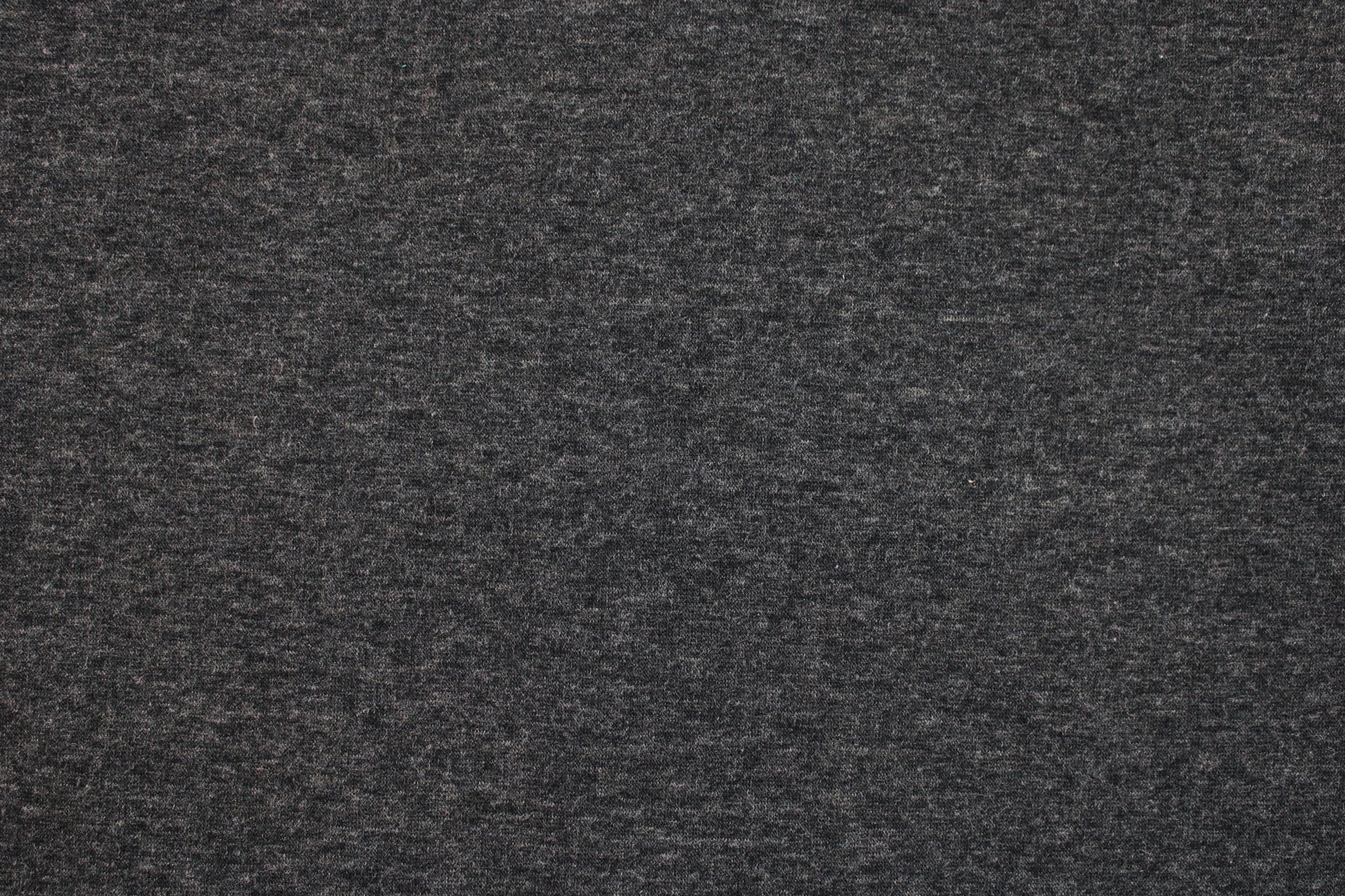 Melierter Alpenfleece Stoff in dunkelgrau mit weißer Fleeceabseite Detailbild