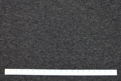 Melierter Alpenfleece Stoff in dunkelgrau mit weißer Fleeceabseite Maßstab