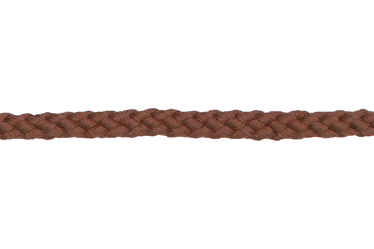 Bademantelkordel aus Baumwolle Durchmesser 8mm in Brandy
