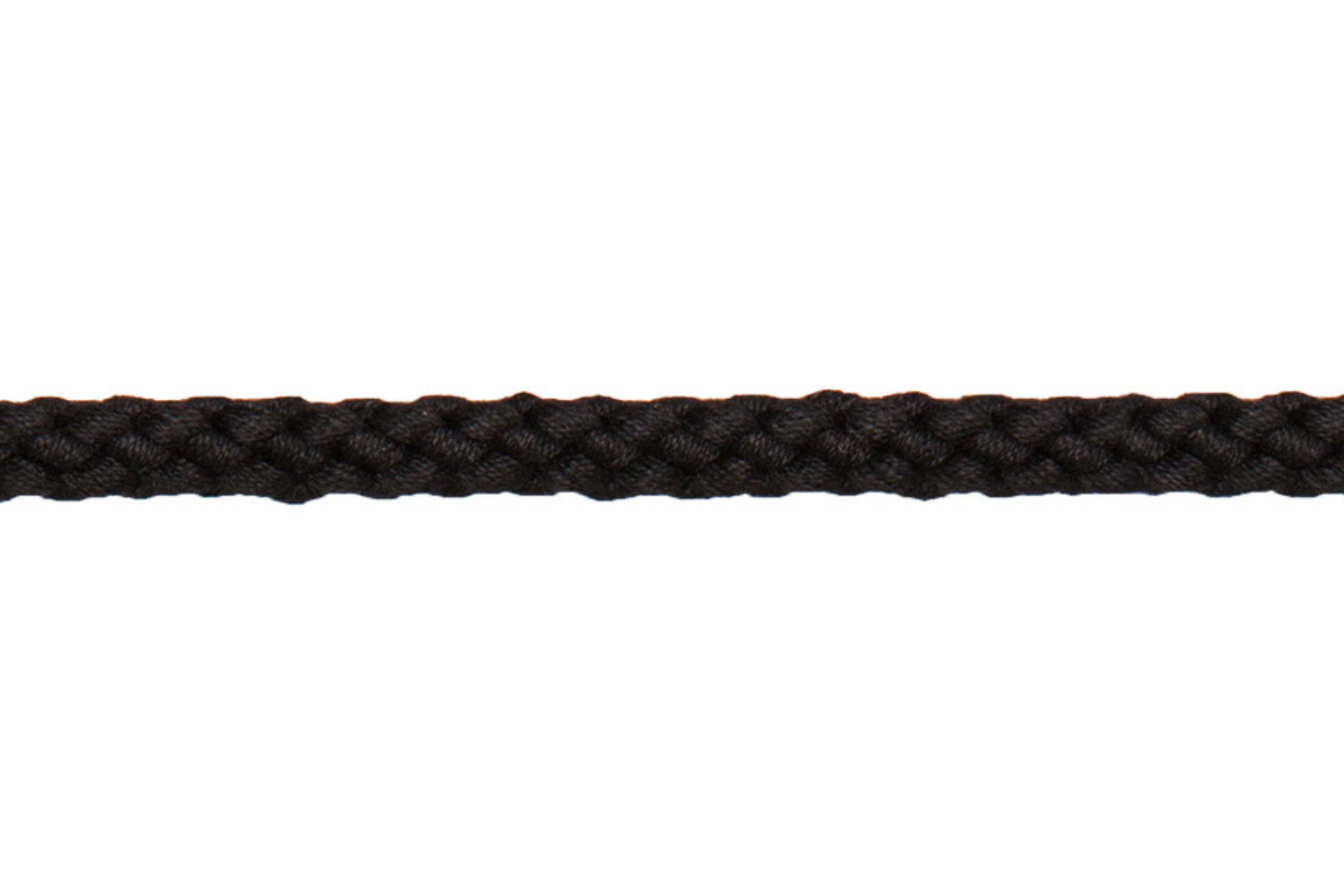 Bademantelkordel aus Baumwolle Durchmesser 8mm in Schwarz
