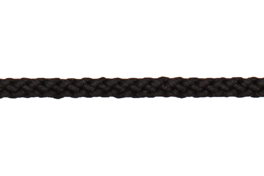 Bademantelkordel aus Baumwolle Durchmesser 8mm in Schwarz