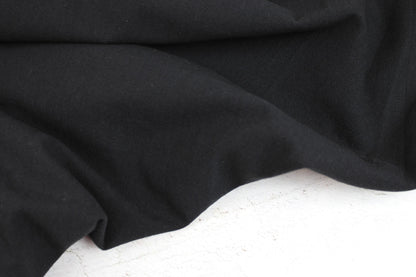 Baumwollcrepe Franky in Schwarz