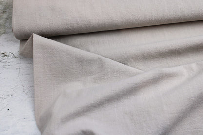 Baumwollstoff Franky mit Crepestruktur in Beige Ballenansicht