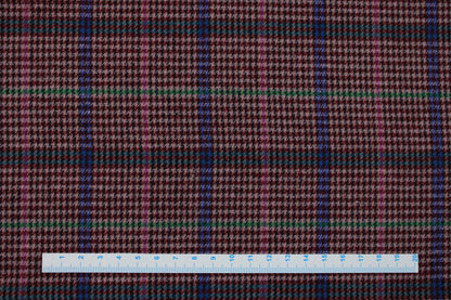 Modisches Baumwollgemisch mit Glen Check Muster Maßstab