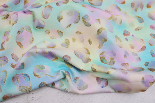 Baumwolljersey Pastell Dreams Leomuster - bunt