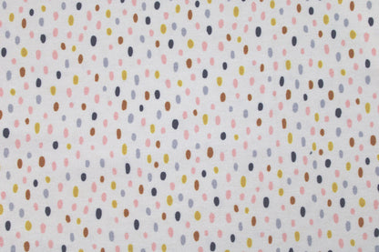 Heller Baumwolljersey Little Big mit bunten Tupfen Detailbild