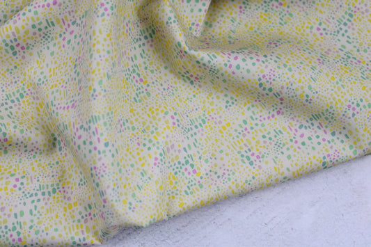 Baumwollstoff mit kleinen bunten Pünktchen aus der Gardenista-Serie
