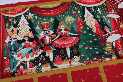 Adventskalender-Panel in rot